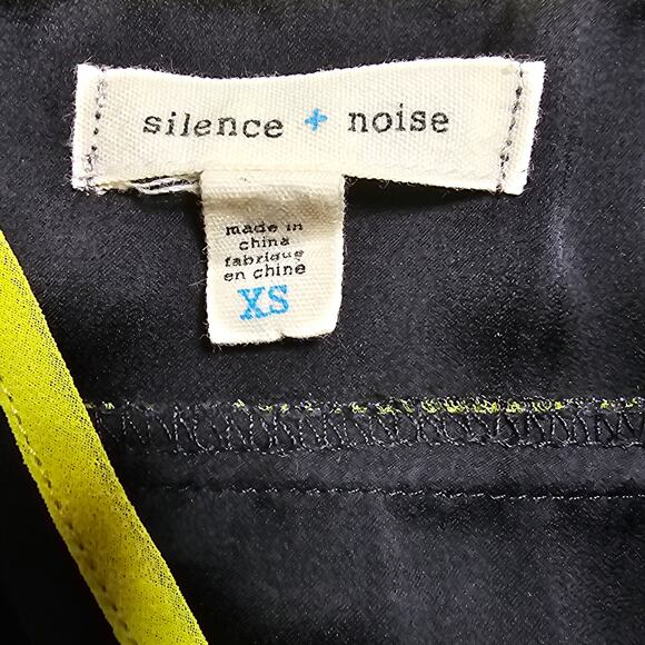 Urban Outfitters Silence + Noise Womans size XS Maxi Tank Dress Black and Yellow - Picture 6 of 8